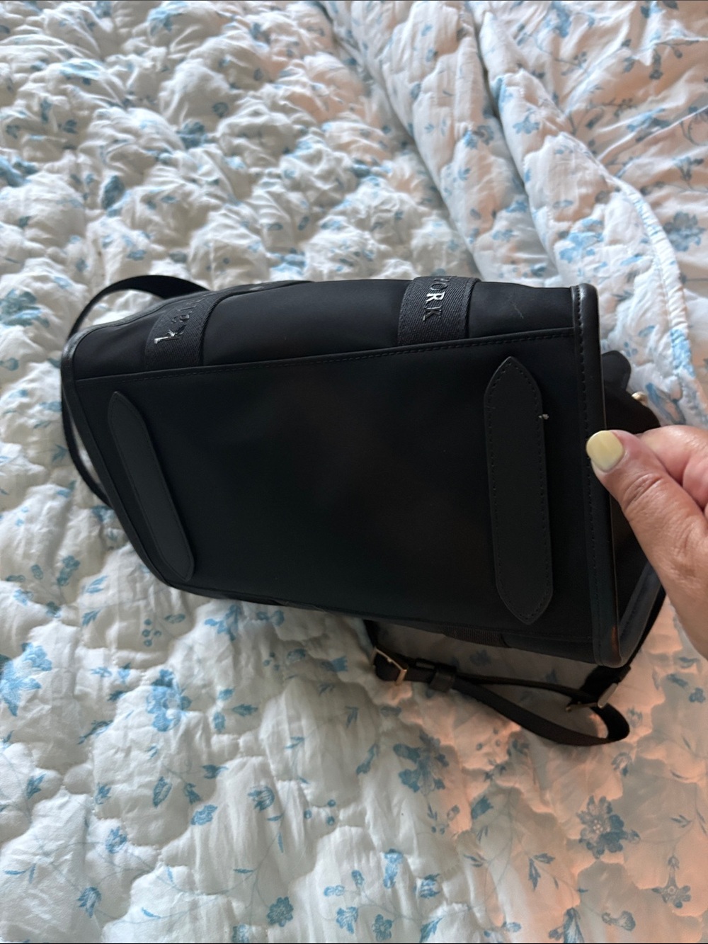 kate spade Black Structured Tote with Logo Straps - Picture 3 of 3